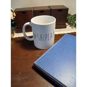 eBay Listing: Farmhouse Style #SHIPLAP White Ceramic Coffee Mug